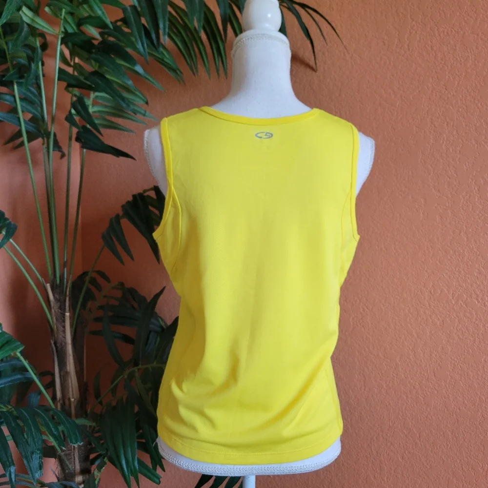 3/$25 Champion Mesh Tank Top Sunny Yellow Sleeveless Activewear Medium - Picture 3 of 12